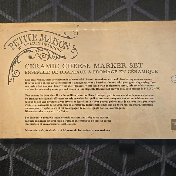 Ceramic Cheese Marker Set - Picture 11 of 13